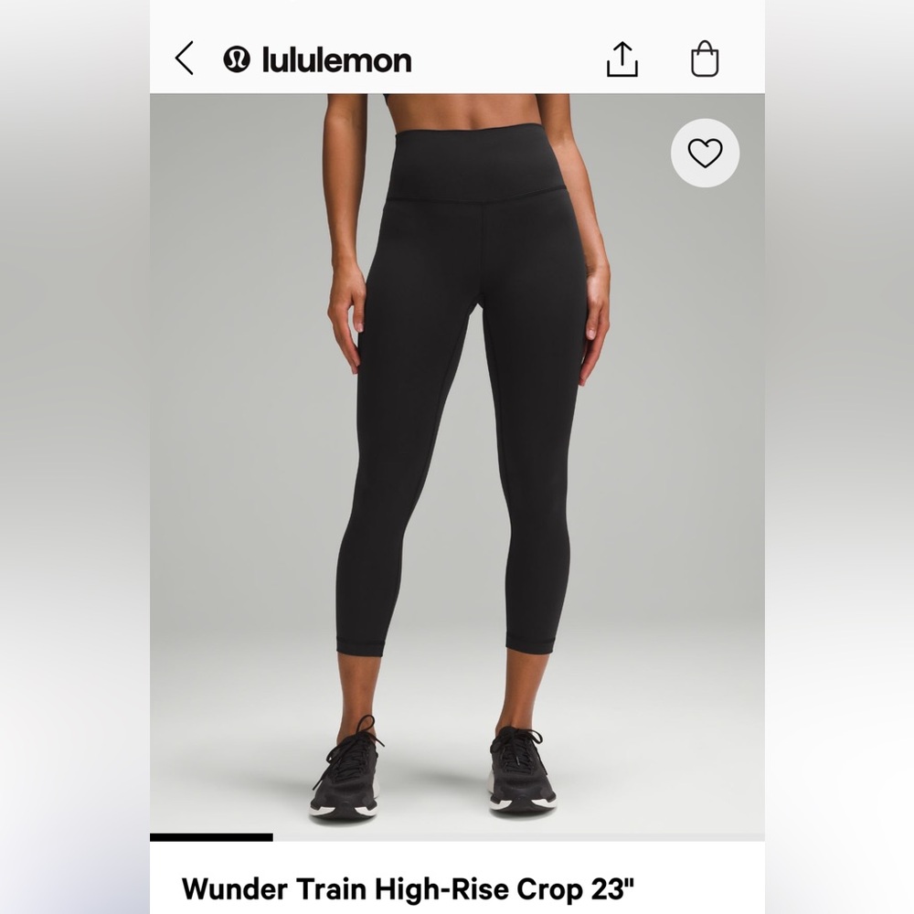 Wunder Train HR Crop 23” Size 12 leggings BRAND NEW WITH TAGS